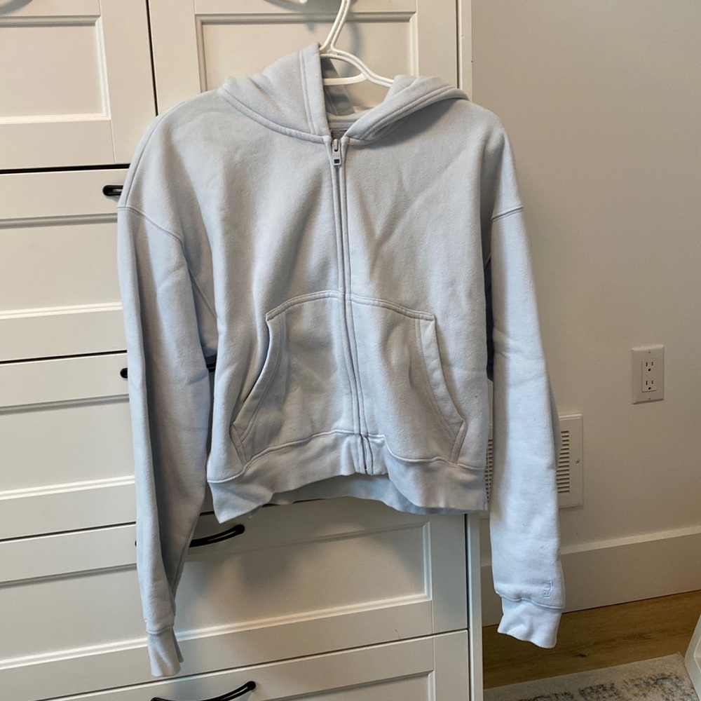 TNA Cozy Fleece Cropped Zip Sweater